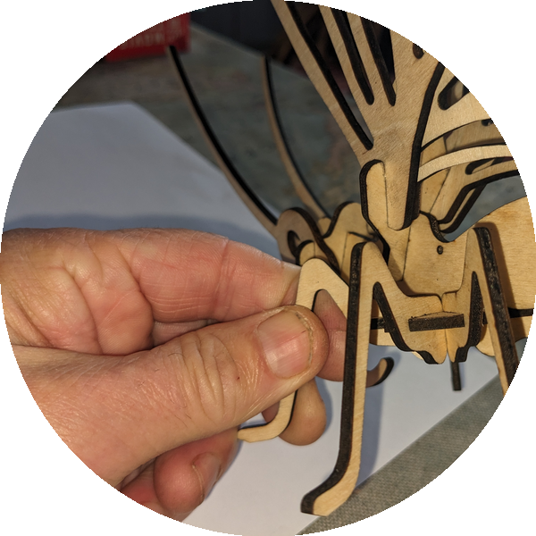 Laser cut construction
